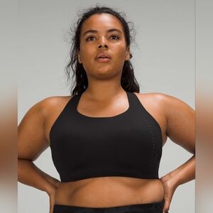 Lululemon AirSupport Bra High Support, C-DDD Cups Black/Asphalt Grey Size 34DD